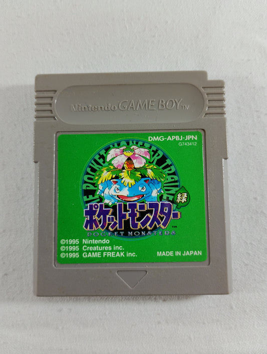 GB - Pokemon Green Version (Pocket Monsters Midori) (ポケットモンスター 緑) [DMG-APBJ-JPN] - Nintendo Game Boy (Japan Import)