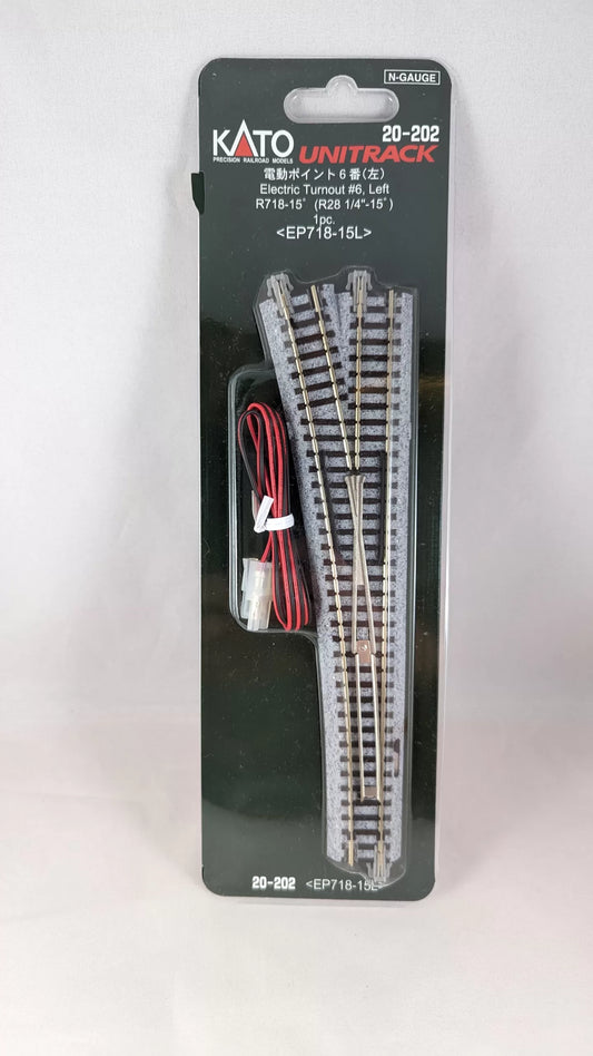 KATO ELECTRIC TURNOUT UNITRACK EP718-15L -LEFT-(20-202)(BRAND NEW)