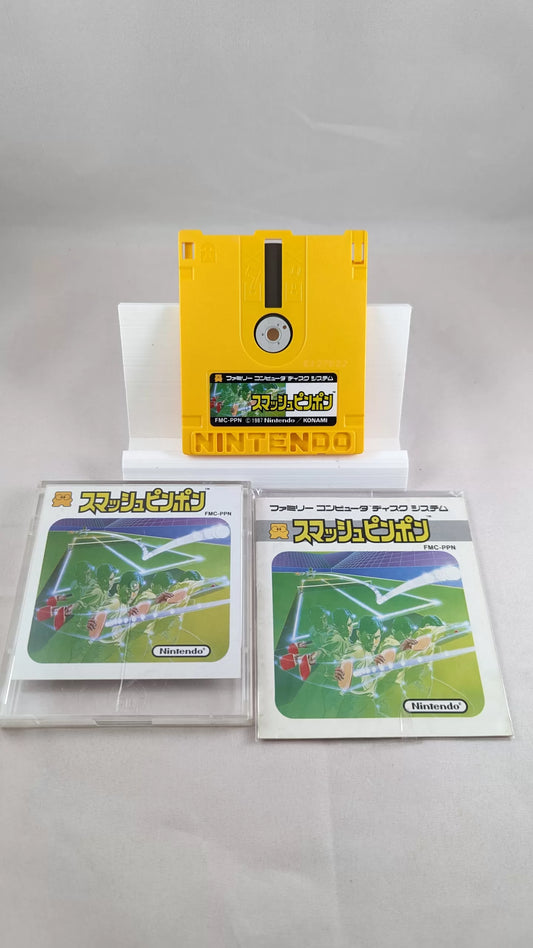 FAMICOM DISK - Smash Ping Pong (game+case+instruction) Nintendo – JAPAN