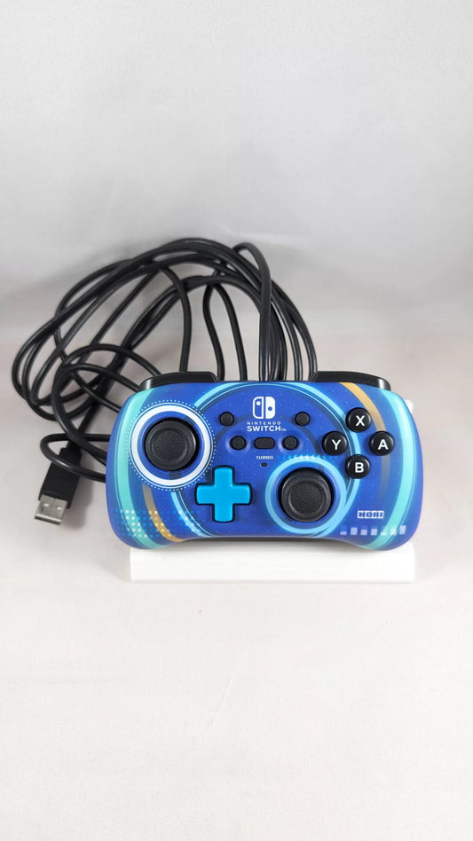 SWITCH HORI PAD - Mini cyclone blue controller (like new) Nintendo Japan Original Edition