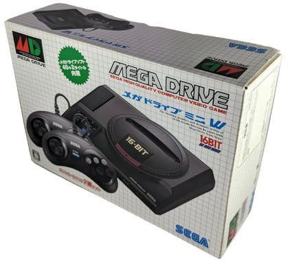 SEGA Megadrive Mini W - 42 Integrated GAMES (2 Controllers) Like-New
