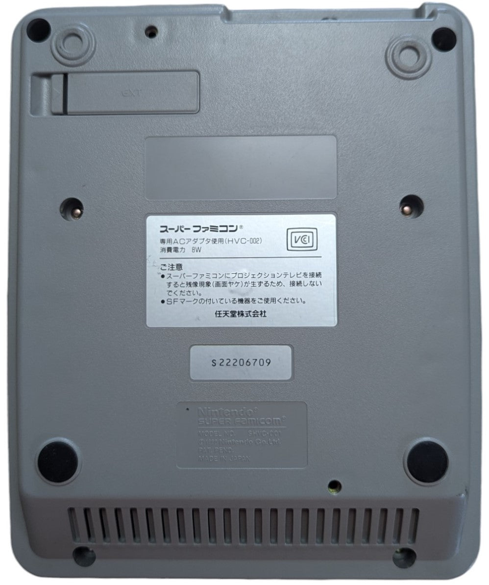 Super Famicom SHVC-001 and x2 Controllers - Sfc Nintendo Japan Original NTSC-J Edition
