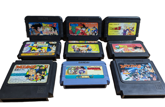 FC – DRAGON BALL - x9 Cartridge MIX / Compilation (game) Famicom/NES Nintendo (JAPAN)