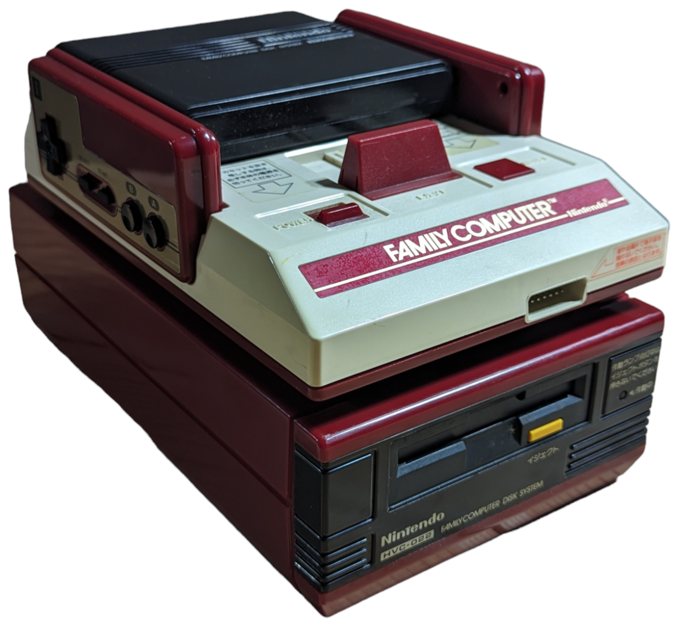 FAMICOM UNIT+FAMICOM DISK UNIT+RAM ADAPTER (NEW BELT-SERVICED) NINTENDO (ONLY JAPAN Edition)