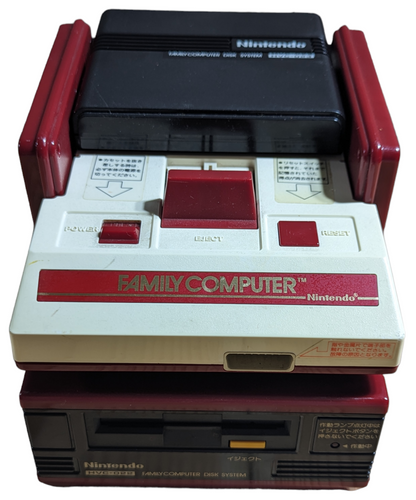 FAMICOM UNIT+FAMICOM DISK UNIT+RAM ADAPTER (NEW BELT-SERVICED) NINTENDO (ONLY JAPAN Edition)
