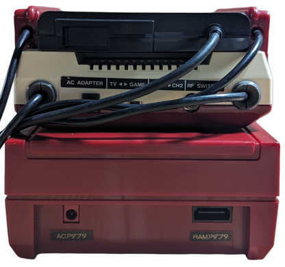 FAMICOM UNIT+FAMICOM DISK UNIT+RAM ADAPTER (NEW BELT-SERVICED) NINTENDO (ONLY JAPAN Edition)