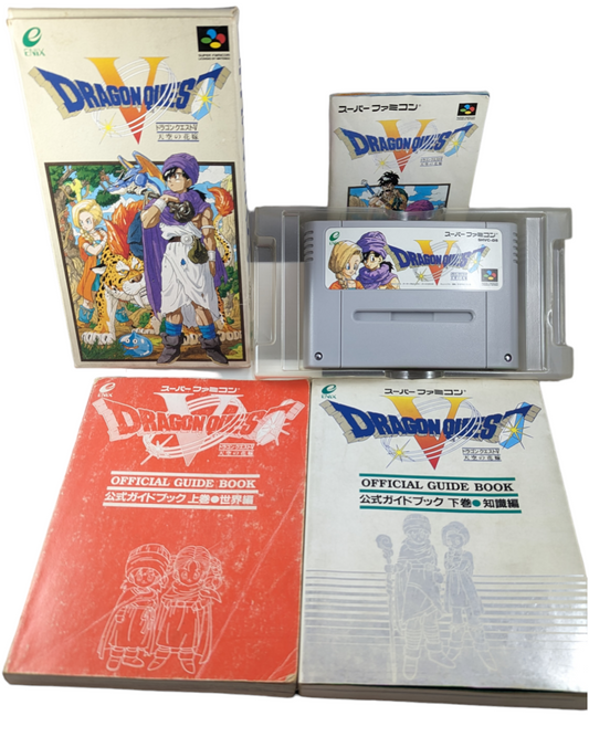 Super Famicom - Dragon Quest V game/guide-book - Sfc Nintendo Japan Original NTSC-J Edition