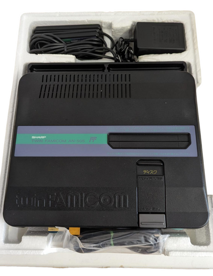Sharp Famicom TWIN AN-505BK (Boxed-NEW Belt-Serviced) (Only Japan Edition)