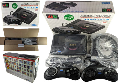 SEGA Megadrive Mini W - 42 Integrated GAMES (2 Controllers) Like-New