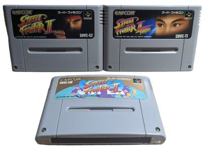 Super Famicom - Street Fighter II (x3 Cartridge Set) Nintendo Japan Original NTSC-J Edition