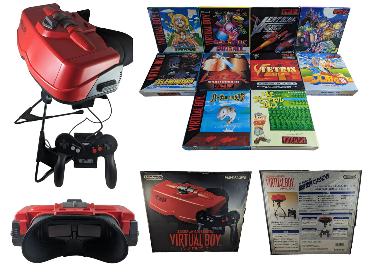 Buy Nintendo Virtual Boy System WITH BOX + 10 Games (WORKING Buy Nintendo Virtual Boy System WITH BOX + 10 Games (WORKING