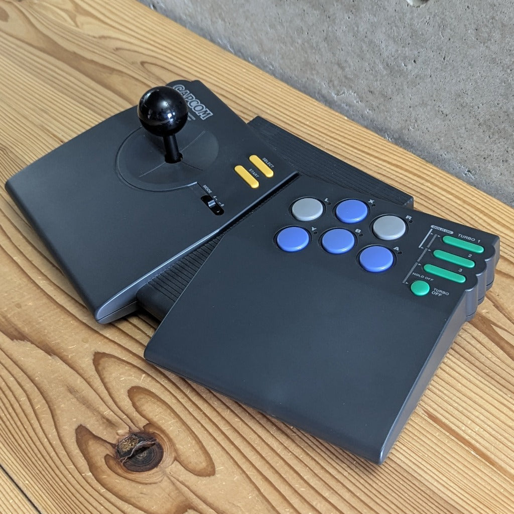Capcom Power Stick Fighter 3/4 Perspective View Right Side