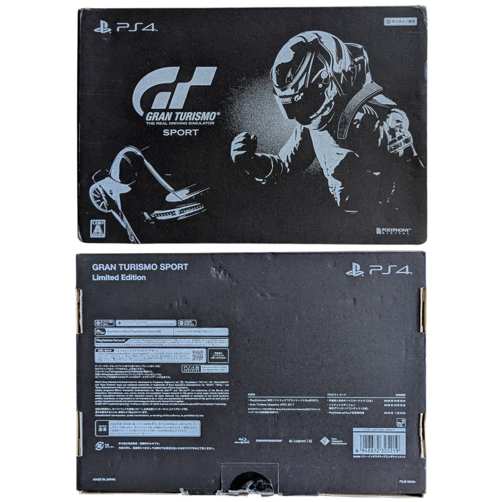 Gran Turismo Sport Limited Edition outer box front and rear showing barcode 4948872325219