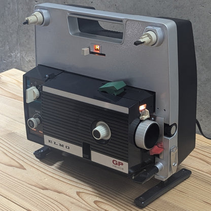 Vintage ELMO GP Deluxe 8mm Movie Projector (Japan 100V) - Burnt Out Lamp / Spares or Repair - Boxed