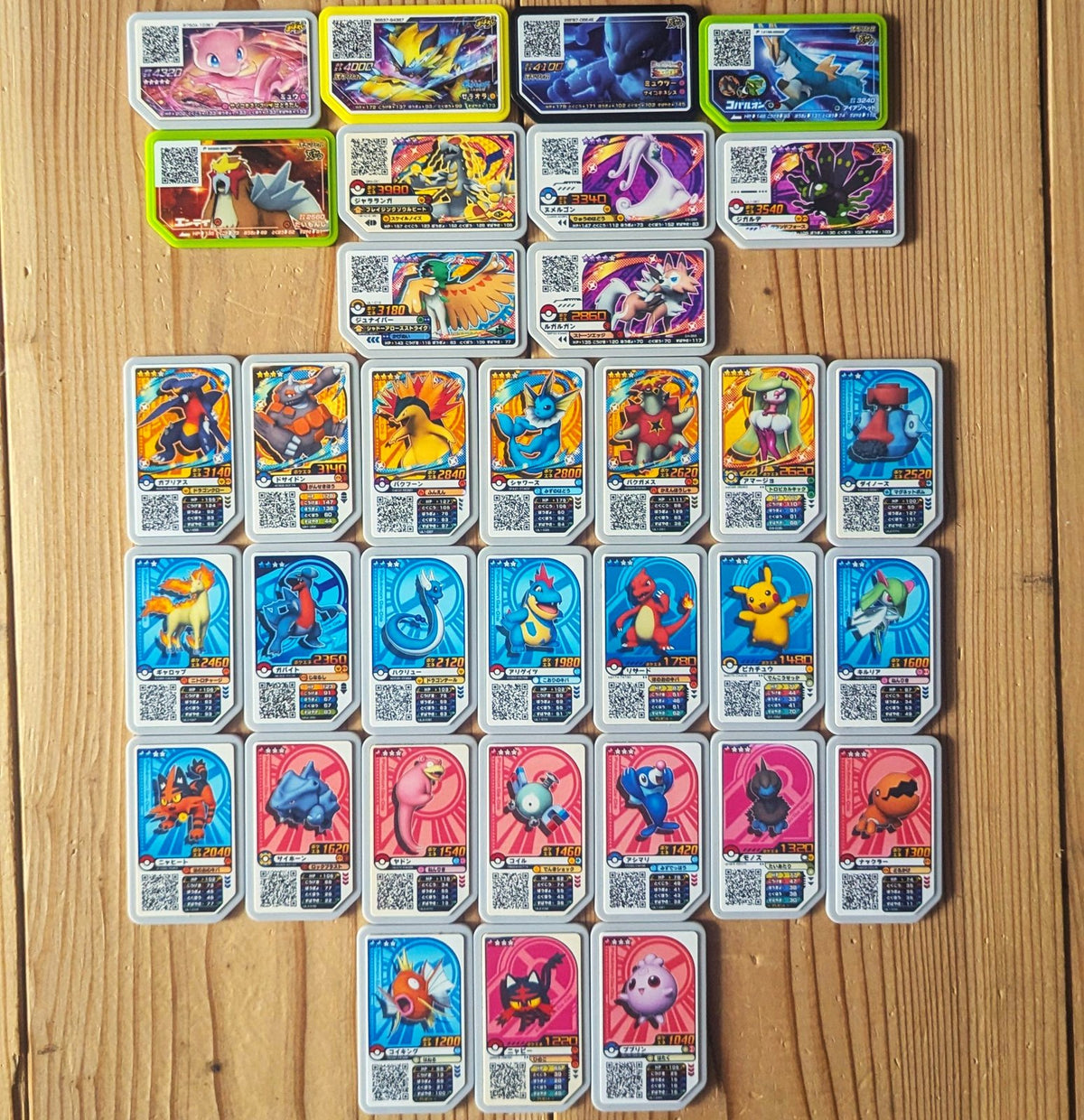 Pokemon Ga-Ole Arcade Disks Mega Lot x36 - Set 2 (Mewtwo Rayquaza & More - Takara Tomy Japan) - Photo 1