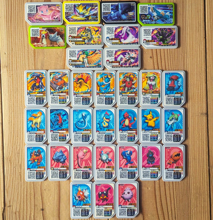 Pokemon Ga-Ole Arcade Disks Mega Lot x36 - Set 2 (Mewtwo Rayquaza & More - Takara Tomy Japan) - Photo 1