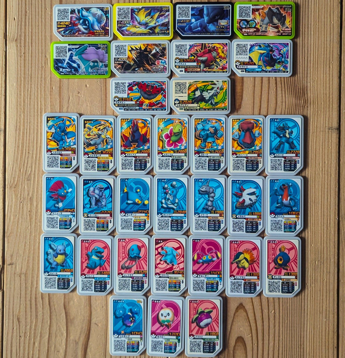 Pokemon Ga-Ole Arcade Disks Mega Lot x36 - Set 4 (Legendaries & Starters - Takara Tomy Japan) - Photo 1
