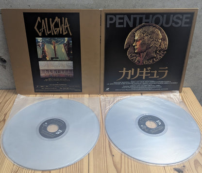 Caligula Japanese LaserDisc Complete 2-Disc Set with Gatefold Jacket and Custom Penthouse Disc Labels