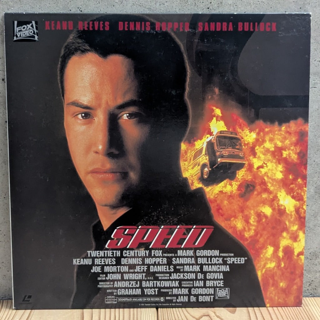 LD Speed 1994 Keanu Reeves Sandra Bullock Dennis Hopper Japanese LaserDisc PILF-2005 Front Cover