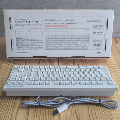 Sega Dreamcast Keyboard HKT-7600 with Original Packaging - Rear Box & Cable
