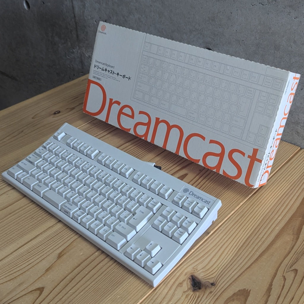 Official Japanese Sega Dreamcast Keyboard HKT-7600 - Angle View