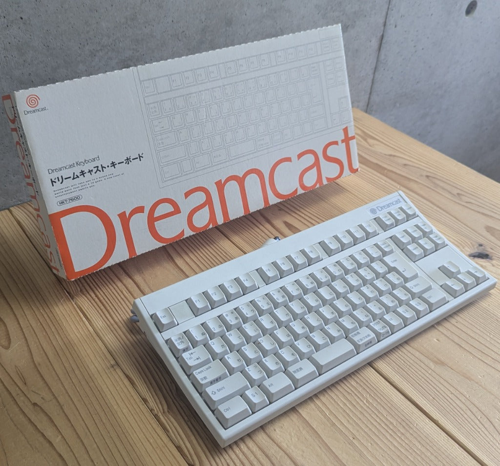 Sega Dreamcast HKT-7600 OEM Keyboard - Top Perspective