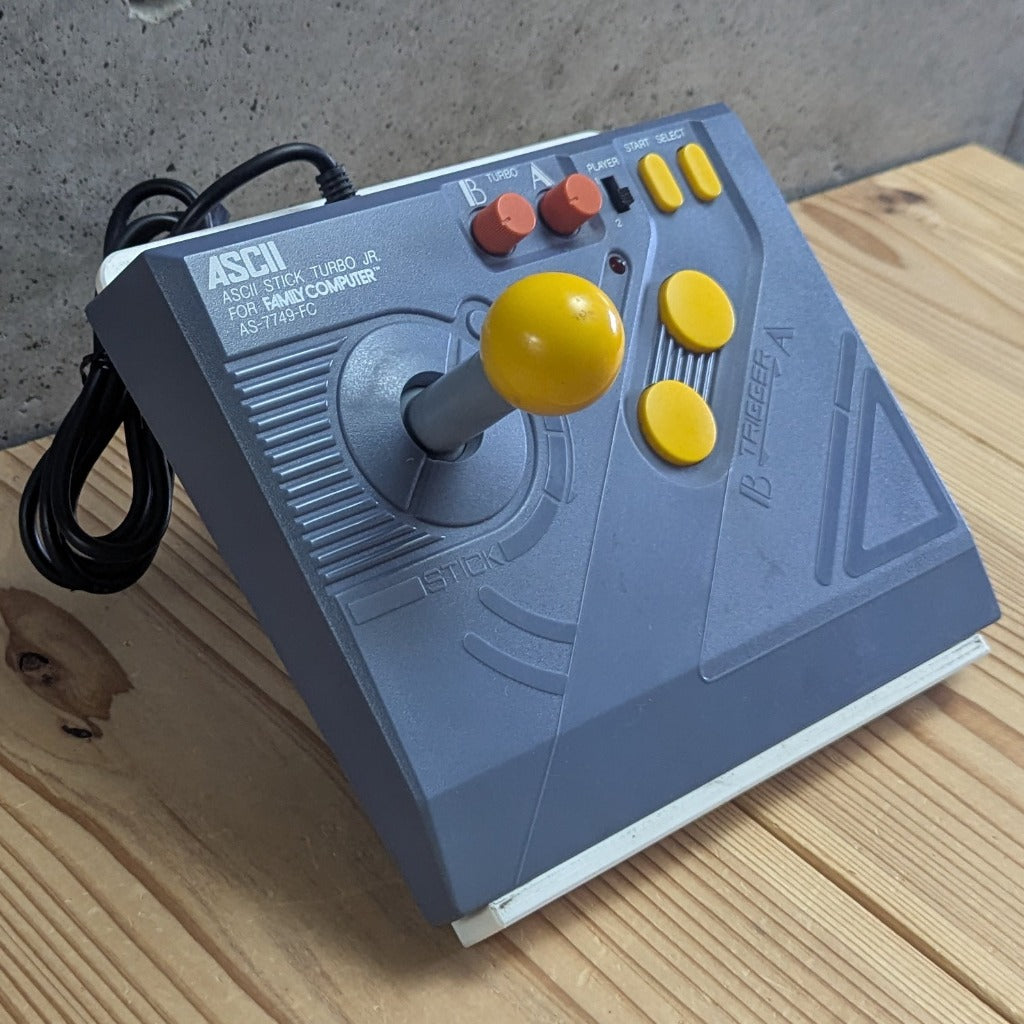 FC- ASCII Stick Turbo Jr. Arcade Controller (AS-7749-FC) for Nintendo Famicom [Tested / Working]