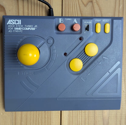 FC- ASCII Stick Turbo Jr. Arcade Controller (AS-7749-FC) for Nintendo Famicom [Tested / Working]