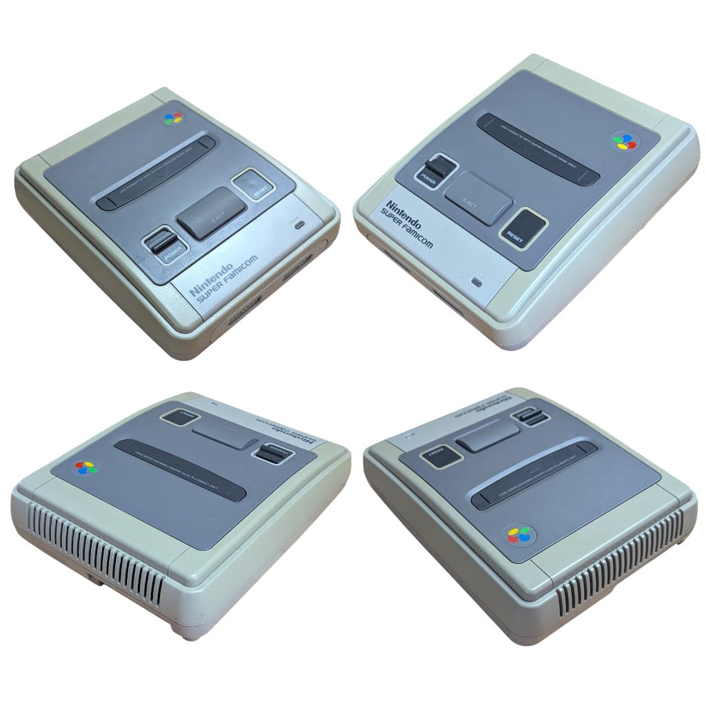 SFC- Nintendo Super Famicom Console Set + 2 Original Controllers + Yoshi's Island Official Hard Carrying Case