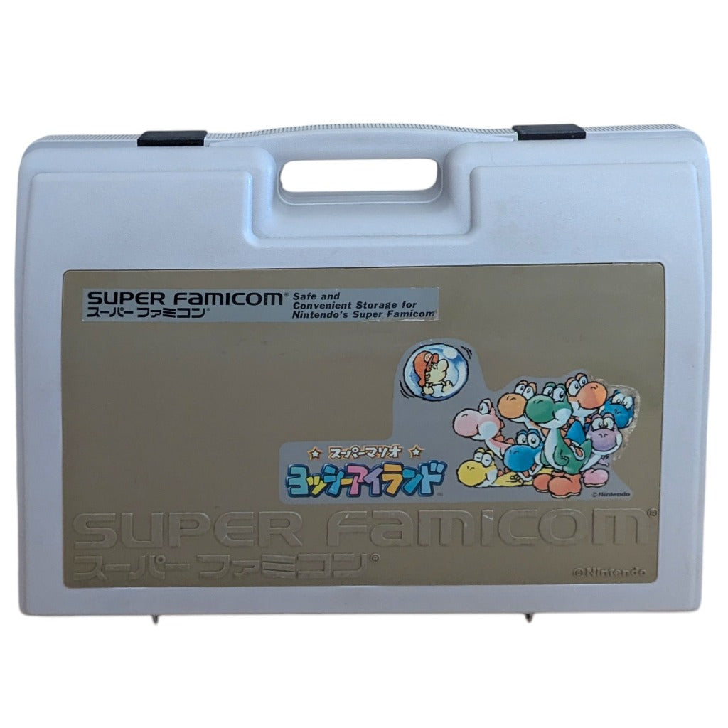 SFC- Nintendo Super Famicom Console Set + 2 Original Controllers + Yoshi's Island Official Hard Carrying Case