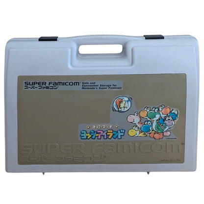 SFC- Nintendo Super Famicom Console Set + 2 Original Controllers + Yoshi's Island Official Hard Carrying Case