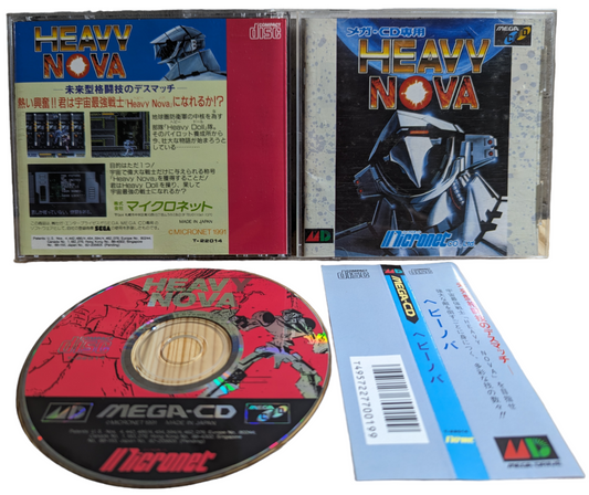 SEGA Mega CD - Heavy Nova with OBI (Japan-game)