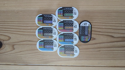 Pokemon Mezasta Arcade Tags Lot x8 - Green Rectangular Starter Set (Takara Tomy Japan) - Photo 5