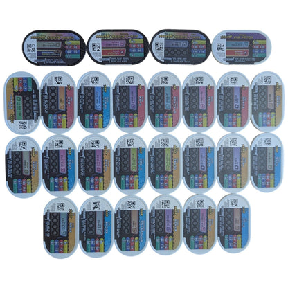Pokemon Mezasta Arcade Tags Lot x26 - Green Rectangular Series (Takara Tomy Japan) - Photo 2