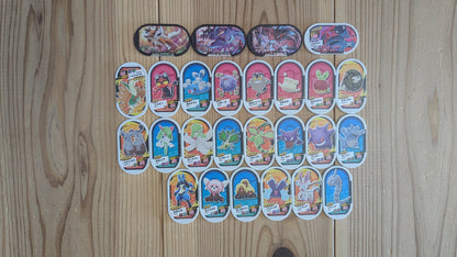 Pokemon Mezasta Arcade Tags Lot x26 - Green Rectangular Series (Takara Tomy Japan) - Photo 4