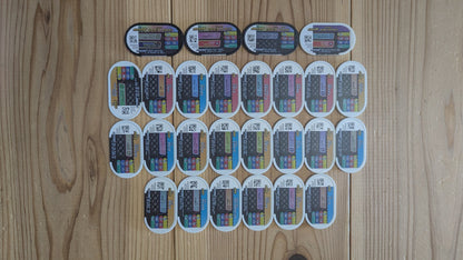 Pokemon Mezasta Arcade Tags Lot x26 - Green Rectangular Series (Takara Tomy Japan) - Photo 5
