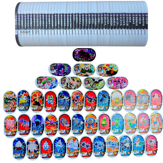 Pokemon Mezasta Arcade Tags Lot x43 - Purple Series (Takara Tomy Japan Import) - Photo 1