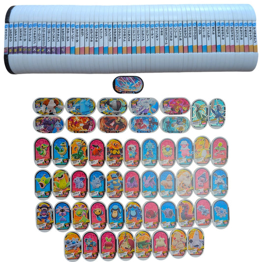Pokemon Mezasta Arcade Tags Mega Lot x54 - Blue Series (Takara Tomy Japan Import) - Photo 1