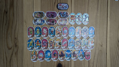 Pokemon Mezasta Arcade Tags Lot x39 - Pink Hexagonal Series (Takara Tomy Japan) - Photo 4