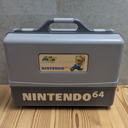 N64- Official Nintendo 64 Super Mario 64 Hard Carrying Case / Briefcase (With Moulded Console Tray)