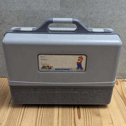 N64- Official Nintendo 64 Super Mario 64 Hard Carrying Case / Briefcase (With Moulded Console Tray)
