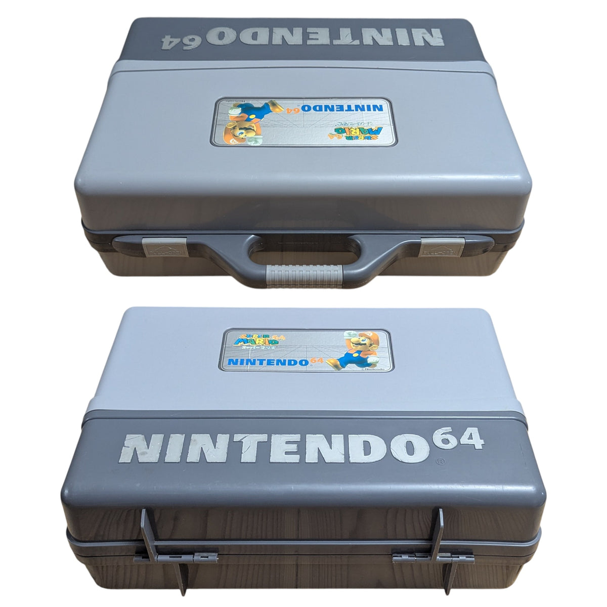N64- Official Nintendo 64 Super Mario 64 Hard Carrying Case / Briefcase (With Moulded Console Tray)
