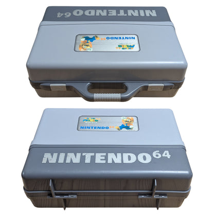 N64- Official Nintendo 64 Super Mario 64 Hard Carrying Case / Briefcase (With Moulded Console Tray)