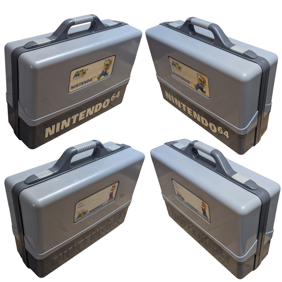 N64- Official Nintendo 64 Super Mario 64 Hard Carrying Case / Briefcase (With Moulded Console Tray)