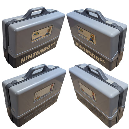 N64- Official Nintendo 64 Super Mario 64 Hard Carrying Case / Briefcase (With Moulded Console Tray)