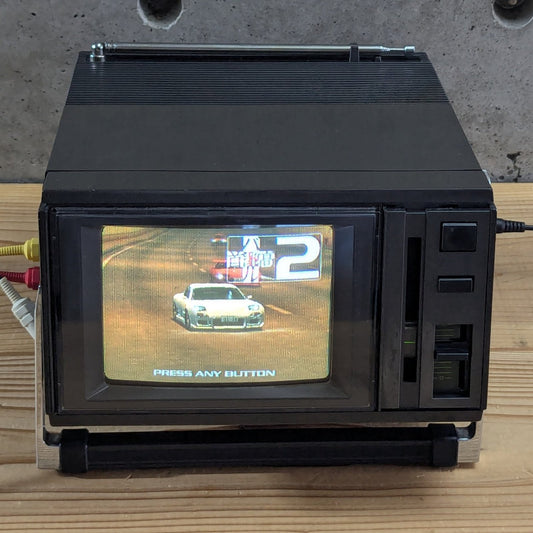 Vintage 1984 National Action 600 Color CRT TV Monitor TH6-X600 Japan - Photo 1