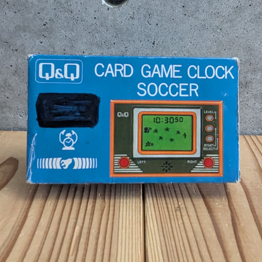 Q&Q Card Game Clock Soccer Box Front Flat View