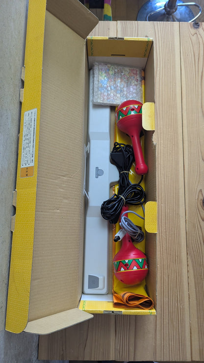 Sega Dreamcast Samba de Amigo Official Maracas Controller Bundle with Game, Sensor Bar & Floor Mat (CIB Boxed - Japan NTSC-J)