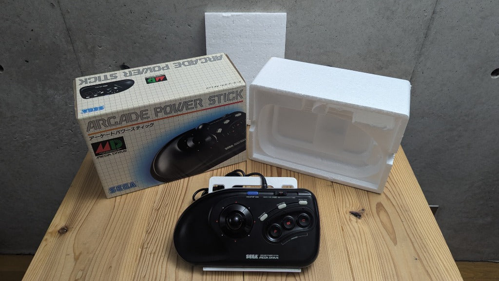 Official Sega Arcade Power Stick HAA-2650 Controller Set with Retail Box and Styrofoam Inserts
