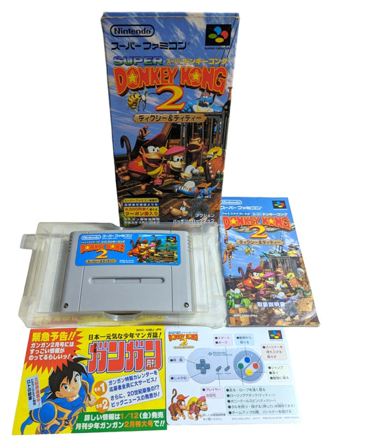 Super Famicom - Super Donkey Kong 2 Game - Sfc Nintendo Japan Original NTSC-J Edition)